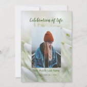 Memberservice Einladung Snowdrop Garten Blume (Vorderseite)