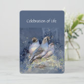 Memberservice: Einladung zum Quail Bird in Kalifor (Stehend Vorderseite)