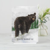 Memberservice Einladung zum Schwarzen Bären-Schnee (Stehend Vorderseite)