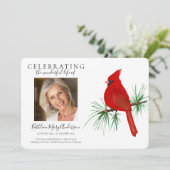 Memberservice für Red Kardinal Einladung (Stehend Vorderseite)