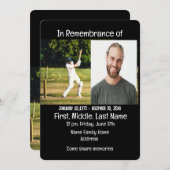 Memberservice laden Cricket Player-Spiel ein Einladung (Vorne/Hinten)
