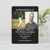 Memberservice laden Cricket Player-Spiel ein Einladung (Stehend Vorderseite)