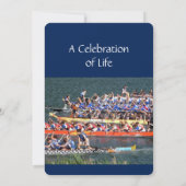 Memberservice laden Drachenbootläufer ein Einladung (Rückseite)