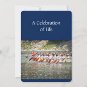 Memberservice laden Drachenbootläufer ein Einladung (Rückseite)