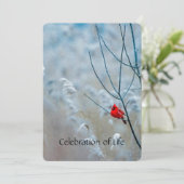 Memberservice laden Kardinal Red Bird ein Einladung (Stehend Vorderseite)