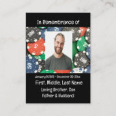 Memberservice laden Poker Card Game ein Visitenkarte (Vorderseite)