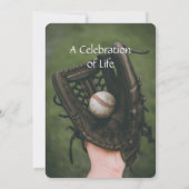 Memberservice lädt Baseball Game Player ein Einladung (Rückseite)