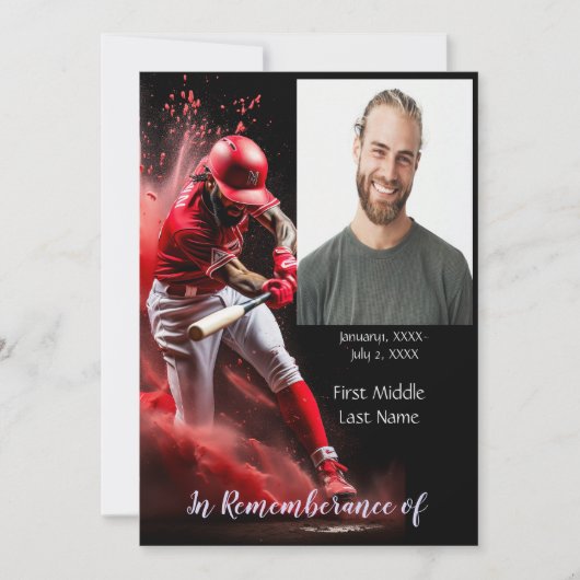 Memberservice lädt Baseball-Softball-Spieler ein Einladung (Vorderseite)