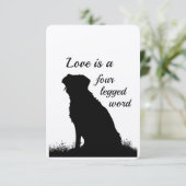 Memberservice lädt Hunde zu Tierangebot ein Einladung (Stehend Vorderseite)