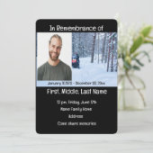 Memberservice lädt Snow Mobile Winter Sports ein Einladung (Stehend Vorderseite)