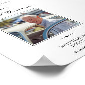 Membership Service Gästebuchsignatur für besondere Poster (Ecke)