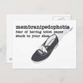 Membranophobie Postkarte (Vorne/Hinten)