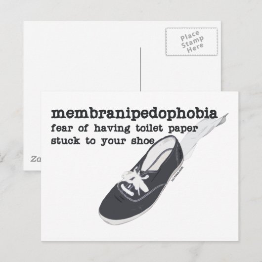 Membranophobie Postkarte (Vorne/Hinten)