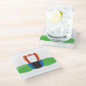 Membranprotein-Untersetzer Glasuntersetzer (Schrägansicht)