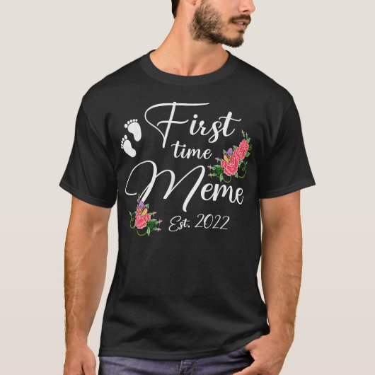 Meme 2022 Blume zum Muttertag T-Shirt (Vorderseite)
