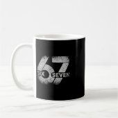 Meme 67 Sechs Sieben Kaffeetasse (Links)