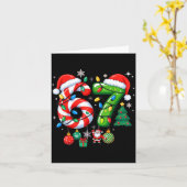 Meme 6 7 Christmas Matching Outfit Six Seven Trend Karte (Gelbe Blume)