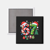 Meme 6 7 Christmas Matching Outfit Six Seven Trend Magnet (Vorderseite/Rückseite)
