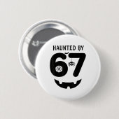 Meme 6 7 italienisches Brainrot Halloween-Kostüm V Button (Vorne & Hinten)
