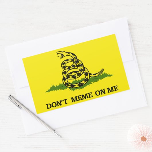 Meme an mir nicht rechteckiger aufkleber (Umschlag)