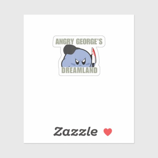 Meme Angry George's Dreamland Aufkleber (Blatt)