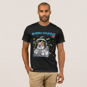 Meme "Barkonaut" Bulldog Funny Astronaut Space T-Shirt (Vorne ganz)