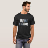 Meme Bigboy Me Big Boy Black Blue Funny T-Shirt (Vorne ganz)