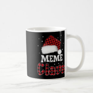 Meme Claus Christmas Red Kariert Pajama Familiensp Kaffeetasse