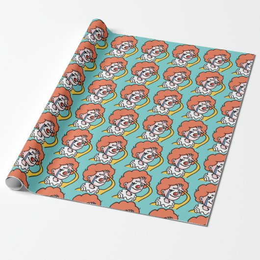 Meme Clown Wrapping Paper - Funny Design Geschenkpapier (Ungerollt)