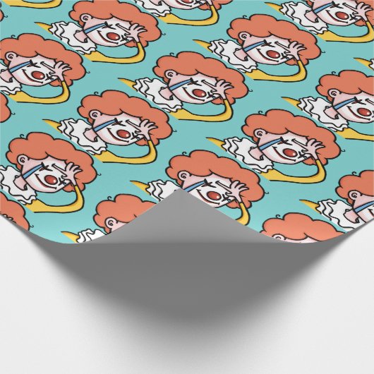 Meme Clown Wrapping Paper - Funny Design Geschenkpapier (Ecke)