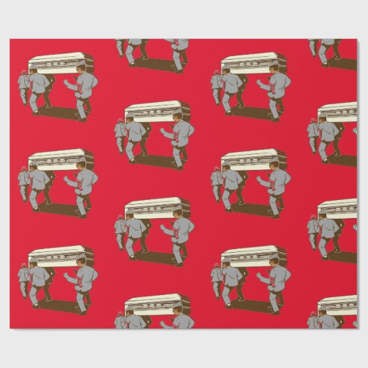Meme coffin dance geschenkpapier (Flach)