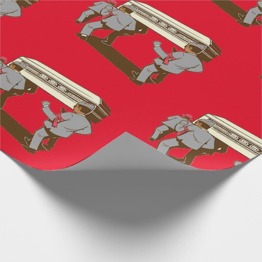 Meme coffin dance geschenkpapier (Ecke)
