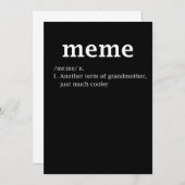 Meme Definition Funny Oma Mutter Day Frauen Save The Date (Vorne/Hinten)