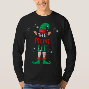 Meme Elf Matching Family Group Weihnachtsfest T-Shirt