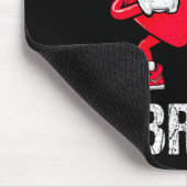 Meme Funny 67 Six Seven Bruh Heart Valentines Men Mousepad (Ecke)