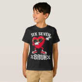 Meme Funny 67 Six Seven Bruh Heart Valentines Men T-Shirt (Vorne ganz)