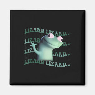 Meme Funny Weirdcore Animal Women Men Lizard Lizar Magnet