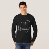 Meme Gift Oma Weihnachten Muttertag T-Shirt (Vorne ganz)