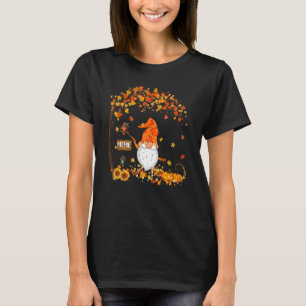 Meme Gnome Autumn Pumpkin Mapselleaf Herbstsaison T-Shirt