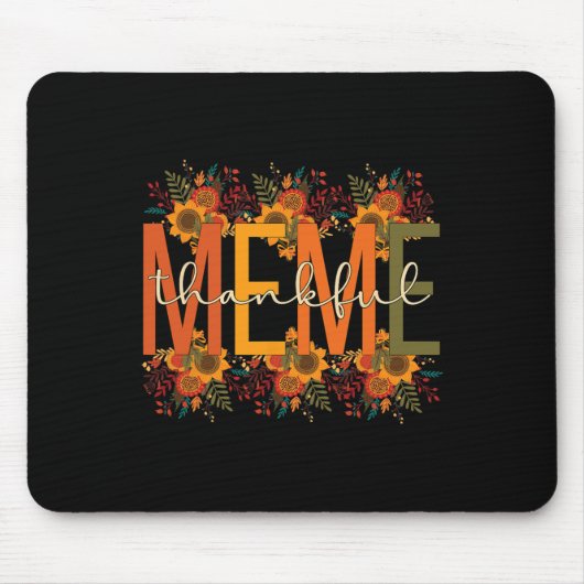 Meme Großmutter Erntedank Meme Grandm Mousepad (Vorne)