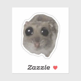 meme, hamster, hamster meme, sad hamster, funnyham aufkleber