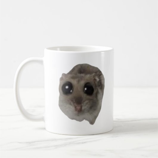 Meme, Hamster, Hamster-Meme, trauriger Hamster, lu Kaffeetasse (Links)