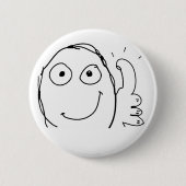 Meme happy thumbs up button (Vorderseite)