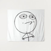 Meme Herausforderung akzeptiert le Me Wandteppich (Vorderseite (Horizontal))