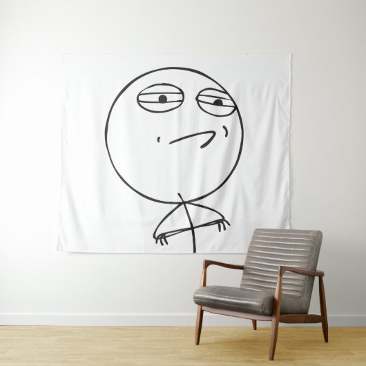 Meme Herausforderung akzeptiert le Me Wandteppich (Beispiel (Horizontal))