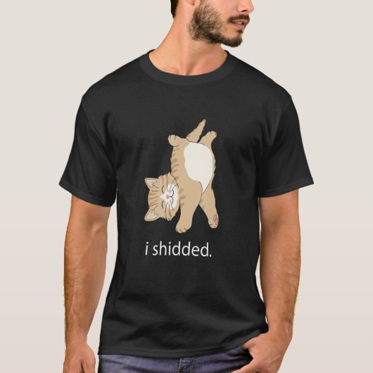 Meme I Shidted Cat Cats Kitten 2 T-Shirt (Vorderseite)