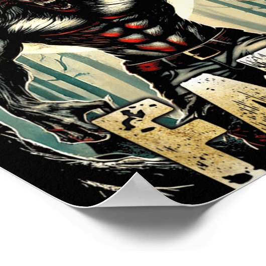 Meme If They Talk Behind Your Back Fart Alpha Wolf Poster (Ecke)