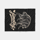 Meme Jimothy Waschbär-Design Fleecedecke (Vorderseite (Horizontal))