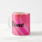 Meme Kaffee-Tasse Zweifarbige Tasse (Vorderseite Links)