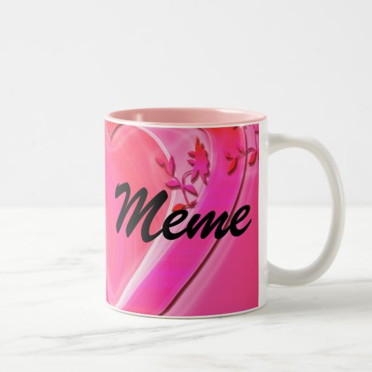 Meme Kaffee-Tasse Zweifarbige Tasse (Rechts)